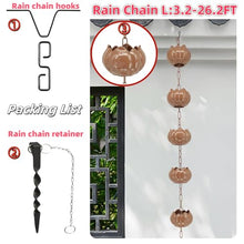 DFTDFYXYRain Chain Rain Water Catcher Aluminum Adjustable Rain Catcher Chain for Window Garden Decorations Functional and Decorative for Eaves Drainage,Patio,Temple,Replacement Downpipe,5m(16.4ft)