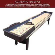 Hathaway Merlot 12' Shuffleboard Table Espresso Natural