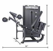 MiM USA Prestige Pro Commercial Dual Leg Extension and Leg Curl Machine Black