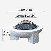 Small Firepit, Fire Pit for Outdoor Garden Patio, Heater Grill Camping Bowl BBQ with Poker 4 in 1 Firepit for Barbecue with AntiMosquito Cover