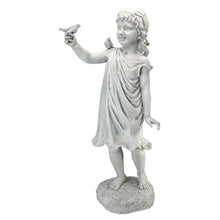 Design Toscano Mary Frances and her Feathered Friends Garden Girl Statue