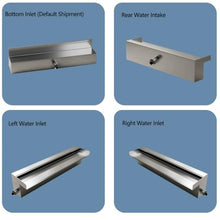 Aenmezen 100cm Pond Waterfall Outlet, Stainless Steel Waterfall Spillway