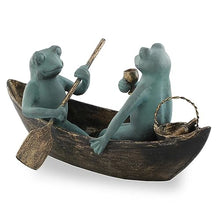 SPI Home 41031 10 x 21.50 x 11 in. Rowboat Picnic Garden Sculpture, Multicolor