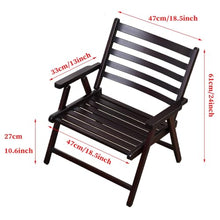 POLGDW Patio Folding Chairs Wood, Outdoor Dining Chair Stackable, Camping Beach Chair, Foldable Outdoor Sling Chairs for Patio Porch Yard Balcony, No Assembly Required
