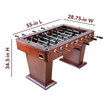 Hathaway Millennium 55-in Pro Series Foosball Table Mahogany/Black