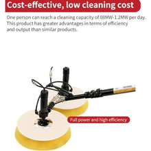 Double Head Solar Cleaning Brush,Solar Photovoltaic Cleaning Machine,Photovoltaic system cleaning device,with Rotating brush head,Strong Cleaning Power,7.5m