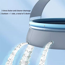 XQZMZSCP Adult Kids Inflatable Pool Outdoor Large Inflatable Pool with Canopy Wireless Quick Inflation for Garden Yard (3m)
