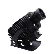LED GOBO Logo Projector Light IP65 Waterproof with 1 Free Custom Rotating Glass Gobos for Indoor/Outdoor Use Company Store Wedding Event Advertising (1 Color, 80W)