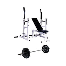 York Barbell Weight Bench with 300 LBS Weight Set