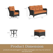 Aeeiua 6 Piece Outdoor Patio Furniture Set