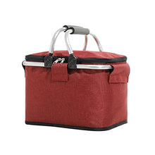 Small Picnic Basket Insulated Cooler Bag Picnic Basket, Leakproof Collapsible Cooler, Grocery Bag (Color : 2-S) (1 r)