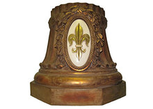 MY SWANKY HOME Ornate Gold Monogrammed Greenery Planter Urn | Indoor Outdoor Pedestal Garden Tree Pot