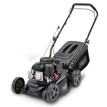 Scheppach Petrol Mower MP135-42B Black Edition | 42 cm Cutting | 3 HP | Steel Housing | Height Adjustable to 7 Levels (25 - 75 mm) | 55 Litre Basket
