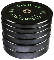 BalanceFrom Black Olympic Bumper Plate Weight Plate Set 210LB