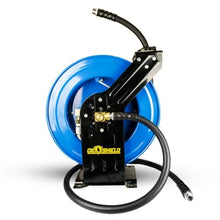 OilShield Farm Fuel Hose Reel – Heavy Duty Assembly, 1" x 30' Rubber Hose, 1" MNPT, Static Wire, 100 PSI, Kink & Cold-Weather Resistant, Diesel & Gasoline Use