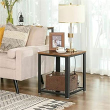 NRFJFOP Coffee Table Home Wrought Iron Sofa Side Tea Small Square