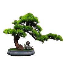 Fake Bonsai Tree Simulated Pine Bonsai Decoration Pine Bonsai Living Room Indoor Artificial Bonsai Decoration Artificial Bonsai Tree (Color : A)