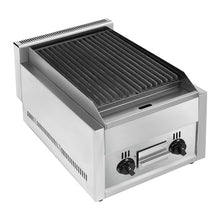 Commercial Gas Grill Adjustable Temperature Stainless Steel Heavy Duty Countertop Gas Grill with Large Grill Pan