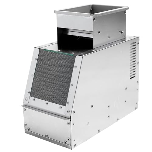 ERoomQ Bird Feed Blown Shell Splitter,Electric Stainless Steel Grain Separator W/Adjustable Speed Fan for Millet.Misc Grains.Melon Seeds