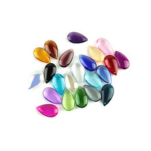 38mm/50mm Mixed Colors Water Drop Prisms for Lighting Crystal Chandelier Suncatcher Ornament Lighting Lamp Hanging Decoration,50mm 100pcs