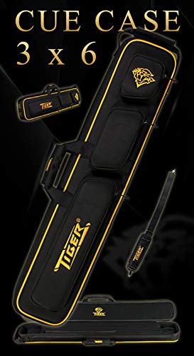 TigerProducts Billiard Pool Table Cue Case Black