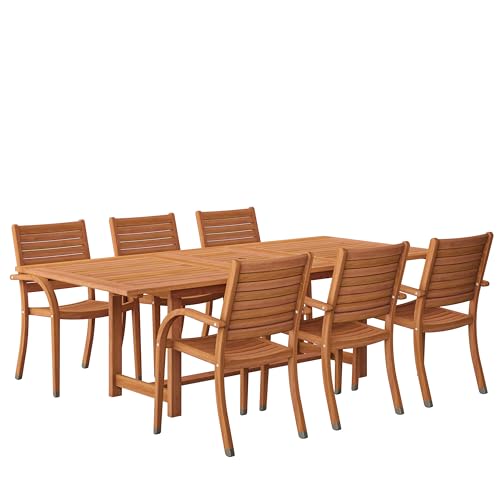 Amazonia 7-Piece Dining Set Eucalyptus
