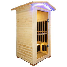 HAOYAYA Outdoor Far Infrared Sauna 1 Person Natural