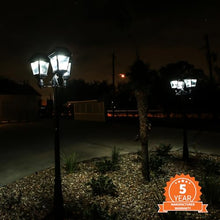 Gama Sonic Imperial III Solar Post Light Black