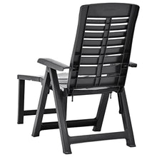 WANGKENSU Beach Chair Lounge Chair Cover Sun Lounger Pool Sun Lounger Suitable for Beach Hotel Holiday Folding Sun Lounger Plastic White (Anthracite 23.2" x 42.5" x 42.5" (W x D x H))