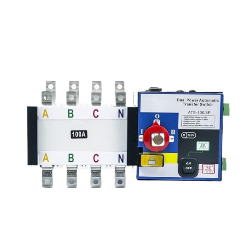 AC220V Control Voltage 100A 4P ATS Generator Dual Power Automatic Transfer Switch for ATS Controller Diesel Genset Parts(300A 4P)