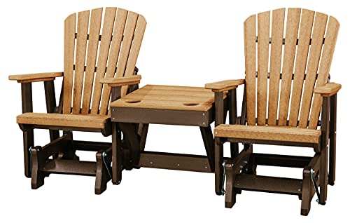 American Furniture Classics OS Home and Office 515CTB-K Double Glider Cedar/Tudor Brown