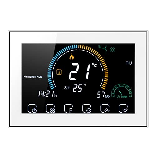 ASWRTYJO Smart Home Thermostat Electric/Water Floor Heating Home Temperature Controller Work(GC)