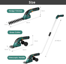 7.2V 2-in-1 Cordless Telescopic Hedge and Grass Trimmer