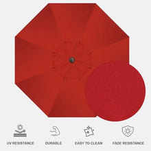 Treasure Garden AKZ PLUS Cantilever Umbrella 13' Octagonal Sunbrella Jockey Red Canopy and Black Frame with Rolling Base