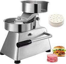 Dntum Commercial Hamburger Patty Press Maker, 4 Inch Stainless Steel Burger Patty Maker, Manual Grill Burger Press Tool, Hamburger Forming Processor, for Home, Restaurant
