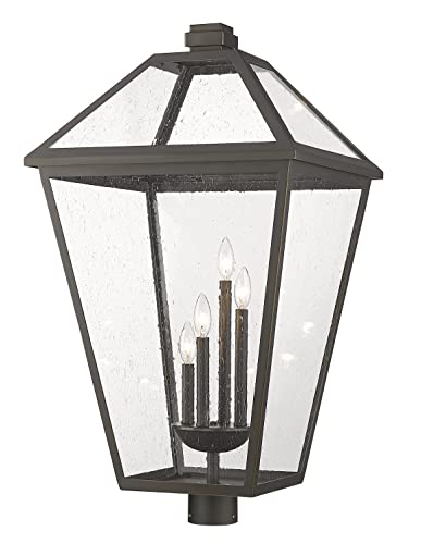 Z-Lite Talbot 4-Light Outdoor Post 240W Oil Rubbed Bronze