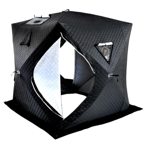 VUNHEX Portable Outdoor Sauna Tent for 3-5 People, Home Backyard Sauna Spa Tent with Smoke Vent, 3-Layer Thermal 210d Oxford Fabric Insulated Sweat Sauna Room for Outdoor Camping & Snow Fish-Ing(B)