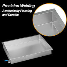 Metal Drip Tray, 304 Stainless Steel Plant Trays for Pots, Washing Machine Drain Pan, Oil Drip Pan for Potted Plants, AC and Kitchens(80x60x10 cm/31x24x4 in)
