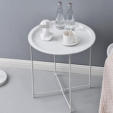 NRFJFOP Tea Table The of a Bed Sofa Edge Few Mini Corner Iron Art Small Round Tray
