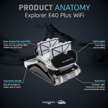 Dolphin Explorer E40 Wi-Fi Robotic Pool Vacuum Cleaner Black