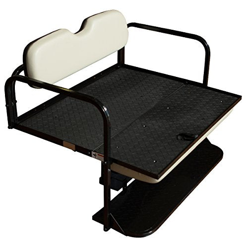 Performance Plus Carts Yamaha Drive2 Golf Cart Flip Folding Rear Seat Kit Grey
