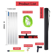Window Cleaning Brush Water Fed Pole Kit Solar Panel Cleaning Equipment Tool Photovoltaic Module Cleaning Tool The Length of The Telescopic Rod Can Be Adjusted Freely,36FT/11M