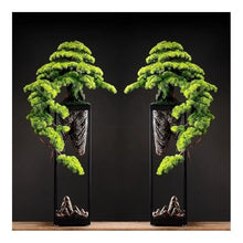 ELUKHT Fake Plants, Pine Bonsai - Large Floor-Standing Green Plant, Suitable for Living Room, Villa and Hotel Decoration,Bonsai Tree