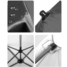 USZWBY 1.8M×2.2M Rectangular Garden Parasol,Large Market Umbrella,Outdoor Sun Shade for Patio/Beach/Pool