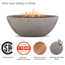Lakeview Creekwood 36-Inch Round Propane Gas Fire Bowl - Glacier Gray - SC-C539LP-GLG