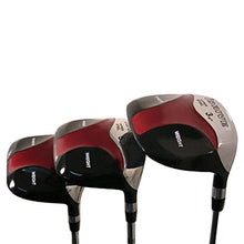 iDrive Red Square Anti-Slice Draw Fairway Wood Set Golf Clubs Black
