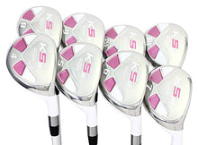 Majek Ladies Golf Hybrids Irons Set White Pearl