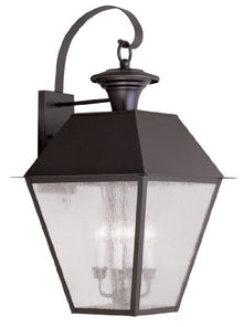 Livex Mansfield 4-Light Outdoor Wall Lantern Bronze
