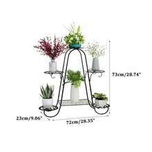 Plant Stand Metal Indoor Outdoor Plant Shelf Multiple 6 Tier Corner Flower Pot Holder Stands Creative Flower Stand Wrought Iron Tiered Planter Shelves Rustproof Display Rack For Garden Balcony