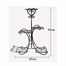 BSNANCA European Style Multi Layer Plant Stand for Balcony and Living Room Indoor Flower Pot Rack with White Finish Elegant Three Tiered Flower Stand for Home Decor